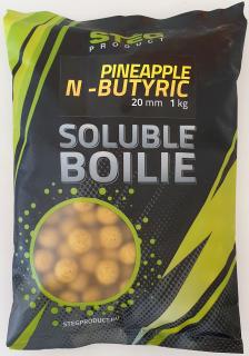 Soluble Boilie 20mm 1kg příchuť: Pineapple Butyric