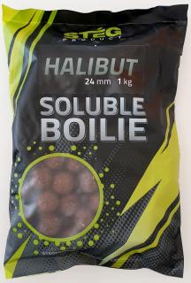 Soluble Boilie 24mm 1kg příchuť: halibut