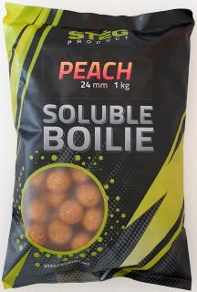 Soluble Boilie 24mm 1kg příchuť: Peach