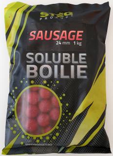Soluble Boilie 24mm 1kg příchuť: Sausage