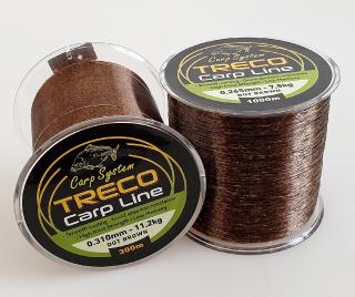 Treco dot brown 300/1000m Návin: 1000m, pevnost vlasce: 9,2kg, síla vlasce: 0,286mm