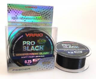 Vario pro black Návin: délka 275 m, Pevnost: vlasce 4,05 kg, Vlasec: síla 0,18 mm