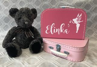 KUFŘÍK VÍLA Barva: černá, barva písma: bílá
