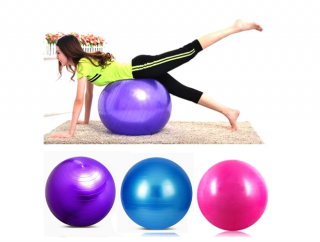 Gymnastický míč s pumpičkou, 75cm, barevný Vyber barvu :: Fialová