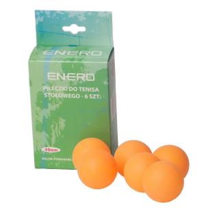 Míčky na stolní tenis ENERO 6 ks, oranžové