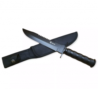 Taktický nůž MILITARY FINKA SURVIVAL 35 cm černý/stříbrný Vyber barvu :: Černá