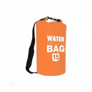 Vodotěsný vak Dry Bag 15 l, různé barvy Vyber barvu :: Oranžová