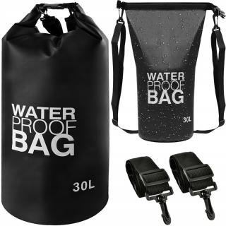 Vodotěsný vak Dry Bag 30 l, různé barvy Vyber barvu :: Černá