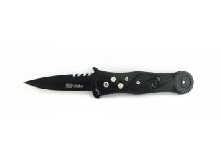 Vystřelovací polo-keramický nůž 21,5cm, celo-černý