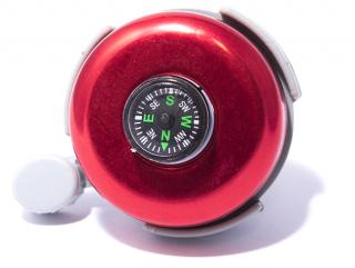 Zvonek na kolo/koloběžku, s kompasem Vyber barvu :: Červená