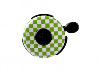 Zvonek na kolo/koloběžku - šachovnice Vyber barvu :: Zelená