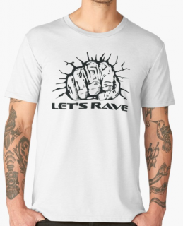 Párty tričko | Lets's Rave Madness Barva: Bílá, Velikost: L