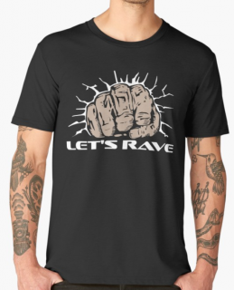 Párty tričko | Lets's Rave Madness Barva: Bílá, Velikost: XL