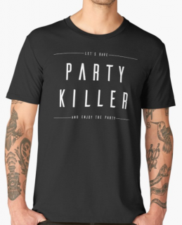 Párty tričko | Party Killer Barva: Bílá, Velikost: XL