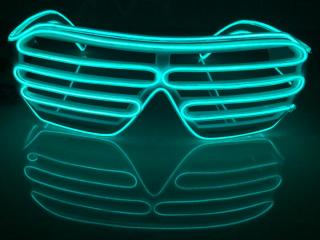 Svítící brýle Shutter Style | Zelené