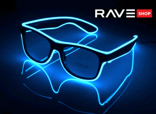 Svítící brýle Wayfarer style | Modré