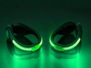 Svítící klip na botu a ruku | Zelený