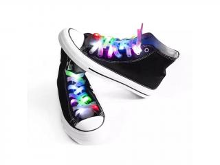 Svítící tkaničky do bot | Bílé multicolor