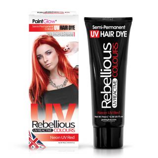 UV smývatelná barva na vlasy | Červená