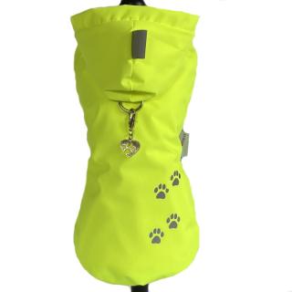 Luxusní jarní obleček pro psa, neon žlutý