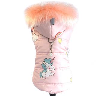 Luxusní zimní obleček pro psa jednorožec losová