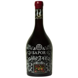 Polosladké červené granatove víno Sapor 750ml (Pomegranate semi-sweet)