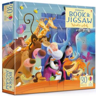 30 dílků - Noah's Ark (Book and Jigsaw)