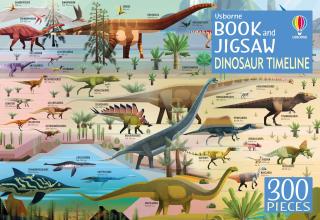 300 dílků - Dinosaur Timeline (Book and Jigsaw)