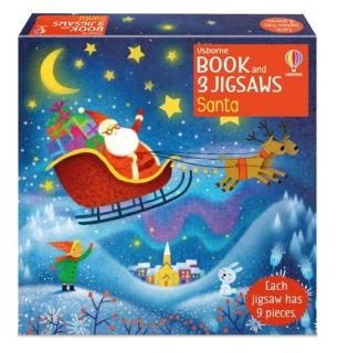 3x9 dílků - Santa (Book and Jigsaw)