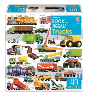 49 dílků - Trucks (Book and Jigsaw)