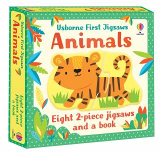 8x2 dílky - First Jigsaws: Animals (Book and Jigsaw) - POŠKOZENO