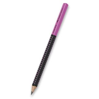 FABER-CASTELL Jumbo Grip 2001 Two Tone - silná ergonomická trojhranná tužka (HB = 2 1/2) - různé barvy Barva: růžová/černá