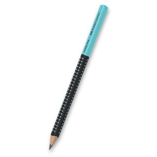 FABER-CASTELL Jumbo Grip 2001 Two Tone - silná ergonomická trojhranná tužka (HB = 2 1/2) - různé barvy Barva: tyrkysová/černá