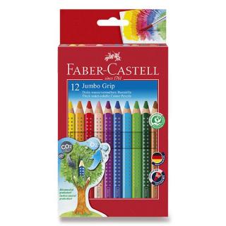 FABER-CASTELL Jumbo Grip Colour Pencils - extra silné ergonomické pastelky (6 ks/12 ks) Počet kusů: 12