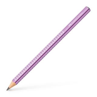 FABER-CASTELL Jumbo Sparkle - silná trojhranná tužka (B = 2) - různé barvy Barva: fialová (violet metallic)