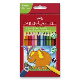 FABER-CASTELL Triangular Colour Pencils Extra Jumbo - trojhranné pastelky extra silné (12 ks/24 ks) Počet kusů: 12