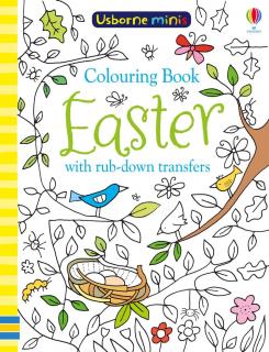 Usborne minis - Easter Colouring Book with rub-down transfers - propisovací obrázky