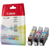 Canon CLI-521CMY originální (Canon CLI-521 color originální barevná sada inkoustových zásobníků)