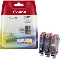 Canon CLI-8CMY originální  (Canon CLI-8 color originální sada barevných inkoustových zásobníků)