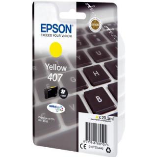 Epson 407 Y originální (Epson 407, T07U4 yellow originální inkoustový zásobník)
