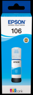 Epson EcoTank 106 cyan originální (Epson 106,T00R2 cyan originální láhev s inkoustem T00R2)