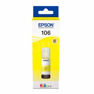 Epson EcoTank 106 yellow originální (Epson 106, T00R4 yellow originální láhev s inkoustem T00R4)