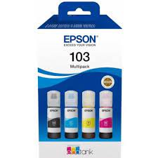 Epson T00S6 CMYK originální (Epson 103, T00S6 CMYK originální sada lahviček s inkoustem)