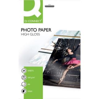 Fotopapír Q-Connect - A4, 260 g/m2, lesklý, 20 ks (Fotopapír Q-Connect - A4, 260 g/m2, lesklý, 20 ks)