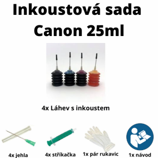 Inkoustová sada Canon 25ml pro BC-02, BX-3, BC-20, BX-20, BC-05 (Inkoustová sada Canon 25ml pro BC-02, BX-3, BC-20, BX-20, BC-05)