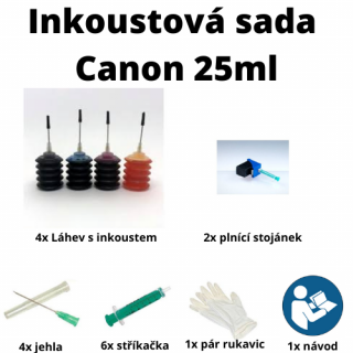 Inkoustová sada Canon 25ml pro PG-37/40/50, CL-38/41/51 (Inkoustová sada Canon 25ml pro PG-37/40/50, CL-38/41/51)