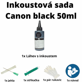 Inkoustová sada Canon Black 50ml pro BC-02, BX-3, BC-20, BX-20 (Inkoustová sada Canon Black 50ml pro BC-02, BX-3, BC-20, BX-20)