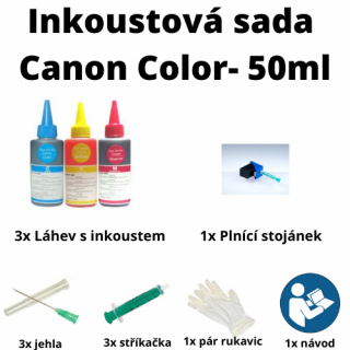 Inkoustová sada Canon color 50ml pro CL-38/41/51 (Inkoustová sada Canon color 50ml pro CL-38/41/51)