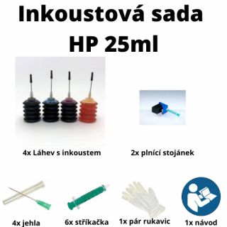 Inkoustová sada pro HP 21/27/56 a HP 22/28/57 - 4x25ml (Inkoustová sada pro HP 21/27/56 a HP 22/28/57 - 4x25ml)