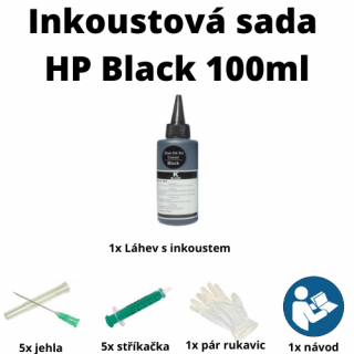 Inkoustová sada pro HP 364/655/920 black 100ml (Inkoustová sada pro HP 364/655/920 black 100ml)